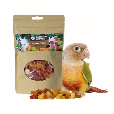 BACK ZOO NATURE Papajablokjes 50 g – snack voor vogels & knaagdieren
