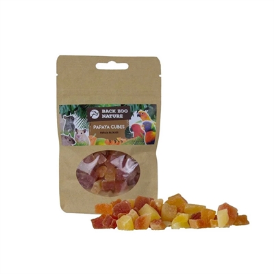 BACK ZOO NATURE Papajablokjes 50 g – snack voor vogels & knaagdieren