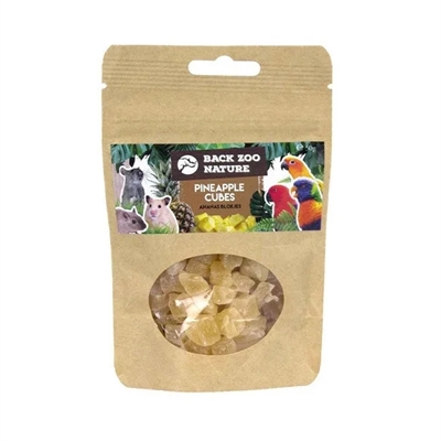 BACK ZOO NATURE fruitsnack Ananasblokjes 50 g - vogels & knaagdieren