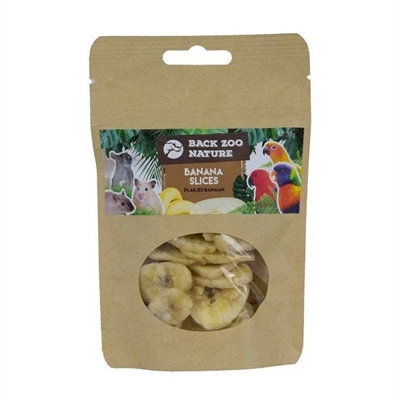 BACK ZOO NATURE Bananenschijfjes 35 g – fruitsnack voor knaagdieren