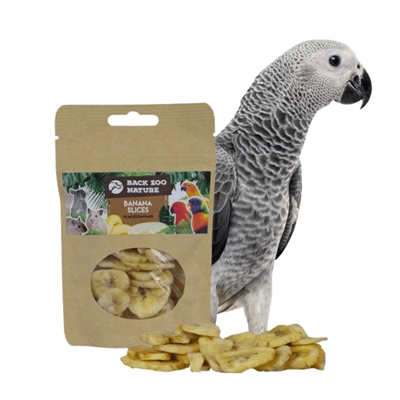 BACK ZOO NATURE Bananenschijfjes 35 g – fruitsnack voor knaagdieren