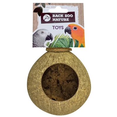 BACK ZOO NATURE kokosnoot huisje ca. 9,5 cm – voor vogels/knagers