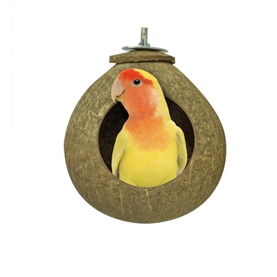 BACK ZOO NATURE kokosnoot huisje ca. 9,5 cm – voor vogels/knagers