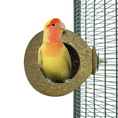 BACK ZOO NATURE kokosnoot huisje ca. 9,5 cm – voor vogels/knagers