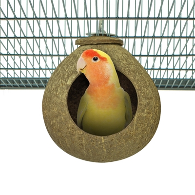 BACK ZOO NATURE kokosnoot huisje ca. 9,5 cm – voor vogels/knagers