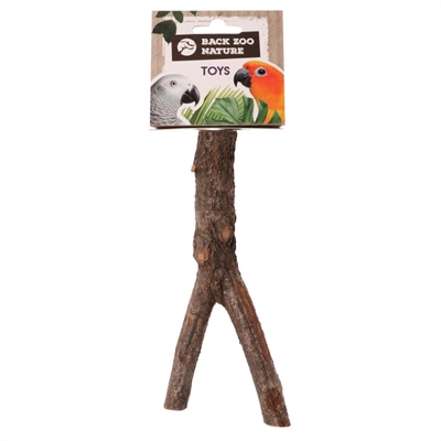 BACK ZOO NATURE houten Y-zitstok 20 cm – natuurlijk hout