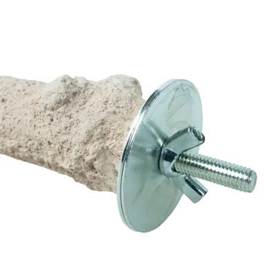 BACK ZOO NATURE Stone Perch zitstok SUPER STONE PERCH - natuurlijk afslijten van nagels en snavel - 18x2,5 cm