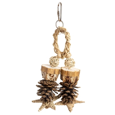 BACK ZOO NATURE vogelspeeltje Forest Ring 22×10×6 cm – natuurlijk