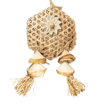 BACK ZOO NATURE vogelspeeltje Funny Flower 36×8×10 cm – zeegras