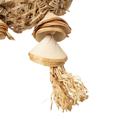 BACK ZOO NATURE vogelspeeltje Funny Flower 36×8×10 cm – zeegras