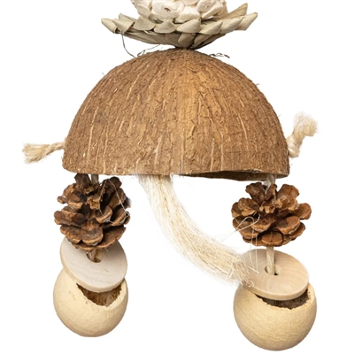 BACK ZOO NATURE vogelspeeltje Mixed Tower met cups 35×15×15 cm