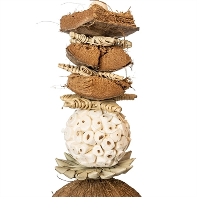 BACK ZOO NATURE vogelspeeltje Mixed Tower met cups 35×15×15 cm