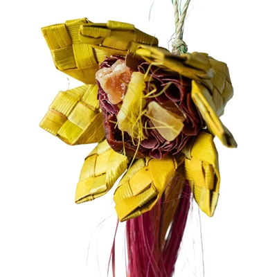 BACK ZOO NATURE vogelspeeltje Sunflower 20×10×4 cm – van palmblad