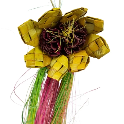 BACK ZOO NATURE vogelspeeltje Sunflower 20×10×4 cm – van palmblad