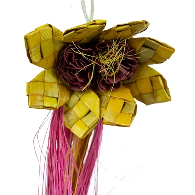 BACK ZOO NATURE vogelspeeltje Sunflower 20×10×4 cm – van palmblad