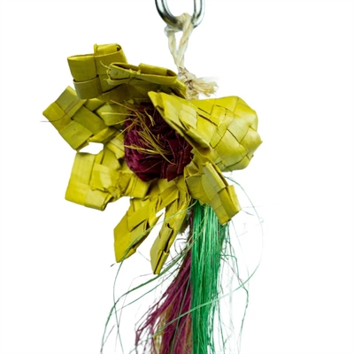BACK ZOO NATURE vogelspeeltje Sunflower 20×10×4 cm – van palmblad