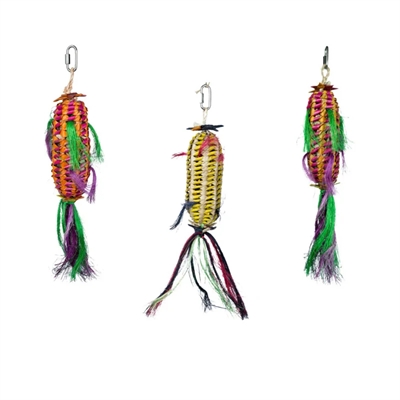 BACK ZOO NATURE vogelspeeltje Melon Pinata 35×6×6 cm – handgemaakt