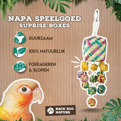 BACK ZOO NATURE vogelspeeltje Surprise Boxes 30×8×8 cm