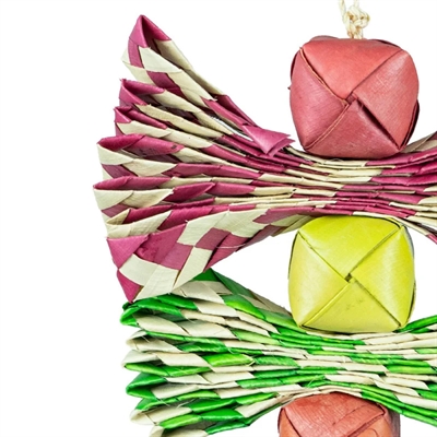 BACK ZOO NATURE vogelspeelgoed Palmleaf Tower 28×12×3 cm – palmblad