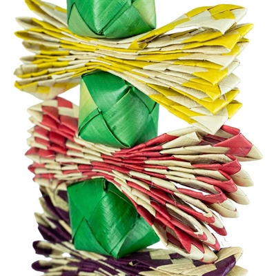 BACK ZOO NATURE vogelspeelgoed Palmleaf Tower 28×12×3 cm – palmblad