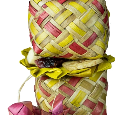 BACK ZOO NATURE vogelspeeltje Flower Tower 45×7×7 cm – handgemaakt