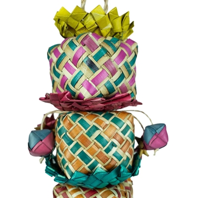 BACK ZOO NATURE vogelspeeltje Flower Tower 45×7×7 cm – handgemaakt