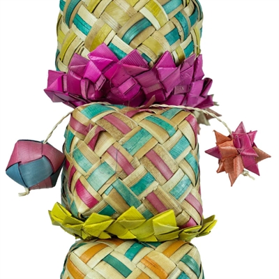 BACK ZOO NATURE vogelspeeltje Flower Tower 45×7×7 cm – handgemaakt