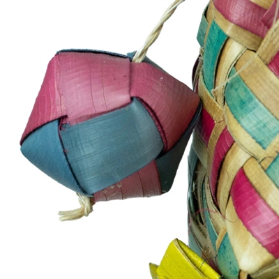 BACK ZOO NATURE vogelspeeltje Flower Tower 45×7×7 cm – handgemaakt