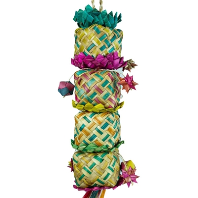 BACK ZOO NATURE vogelspeeltje Flower Tower 45×7×7 cm – handgemaakt