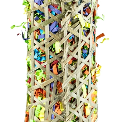 BACK ZOO NATURE parkietenpouch geweven bamboe 22×8×4 cm