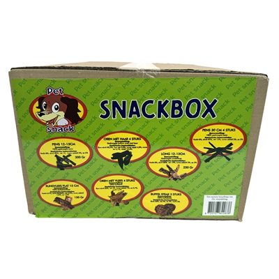 PETSNACK Hundesnackbox – Mix natürlicher Kausnacks