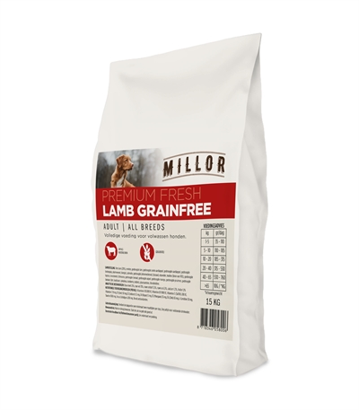 MILLOR hondenbrokken Premium Fresh Lam graanvrij 15 kg