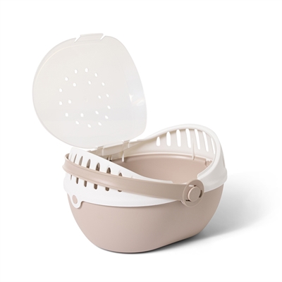 SAVIC transportbox Elmo 36×28×22 cm – champagne/wit