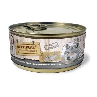 NATURAL GREATNESS honden natvoer Monoprotein Konijn 170 g