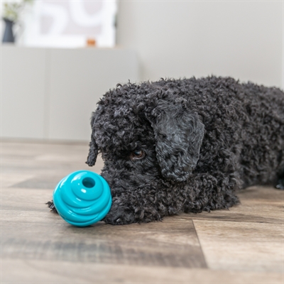 TRIXIE Bal Super Strong TPR - Stevig met spiraalstuiter - Petrol - 7,5 cm