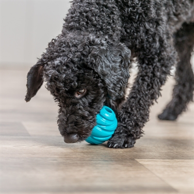 TRIXIE Bal Super Strong TPR - Stevig met spiraalstuiter - Petrol - 7,5 cm