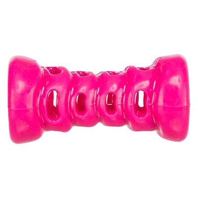 TRIXIE Hondenspeeltje Bot Soft & Strong TPR – met openingen, licht en flexibel - Roze - 9x4,5x4,5 cm