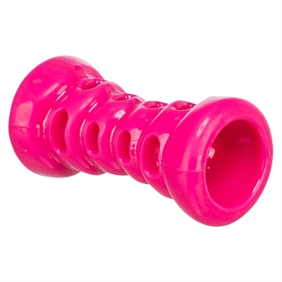 TRIXIE Hondenspeeltje Bot Soft & Strong TPR – met openingen, licht en flexibel - Roze - 9x4,5x4,5 cm