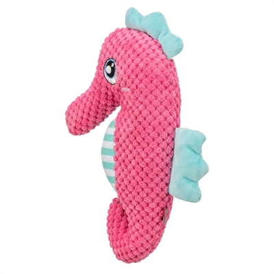 TRIXIE Hondenspeeltje Zeepaard Stof Zachte stof - Roze/Aqua - 28x15,5x7,5 cm