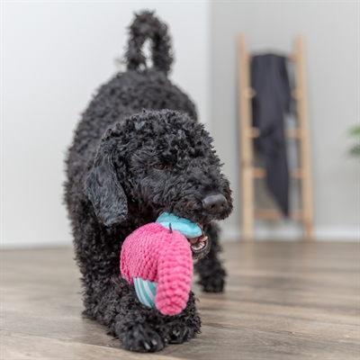 TRIXIE Hondenspeeltje Zeepaard Stof Zachte stof - Roze/Aqua - 28x15,5x7,5 cm