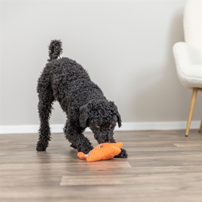 TRIXIE Hondenspeeltje Zeester met flostouw Zacht knuffel en trekspel - Oranje - 22x18x7,5 cm