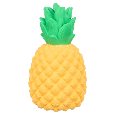 TRIXIE Hondenspeeltje Ananas | Latex, licht & flexibel - Geel - 14 x 8,5 x 8,5 cm