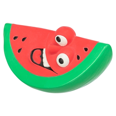 TRIXIE Hondenspeeltje Watermeloen Latex licht en flexibel - Rood/Groen - 15,5x8,5x7 cm