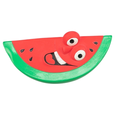 TRIXIE Hondenspeeltje Watermeloen Latex licht en flexibel - Rood/Groen - 15,5x8,5x7 cm