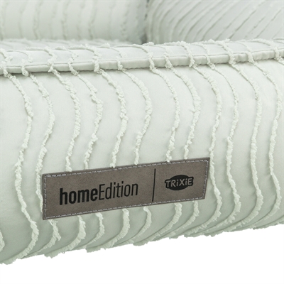 TRIXIE Hondenmand Marley Wave Hoekig met geïntegreerd kussen - Saliegroen - 60x50x20 cm