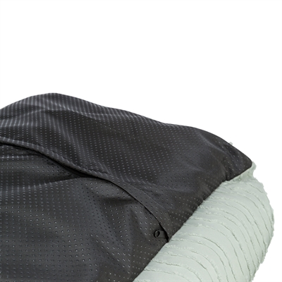 TRIXIE Hondenmand Marley Wave Hoekig met geïntegreerd kussen - Saliegroen - 60x50x20 cm