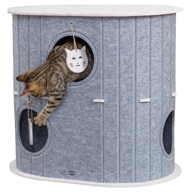 TRIXIE Hondenmand Marley Wave Hoekig met geïntegreerd kussen - Saliegroen - 80x60x20 cm