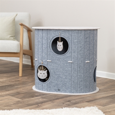 TRIXIE Hondenmand Marley Wave Hoekig met geïntegreerd kussen - Saliegroen - 80x60x20 cm