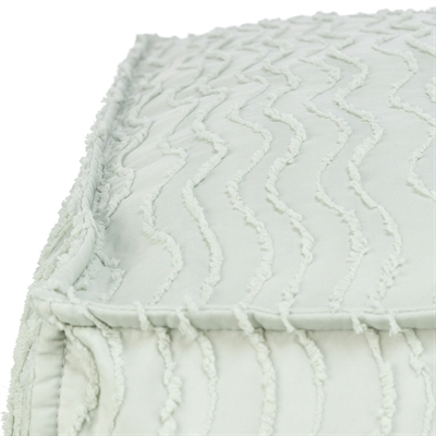 TRIXIE Hondenkussen Marley Wave extra hoog | afneembare hoes & anti-slip - saliegroen - 100x70x16 cm