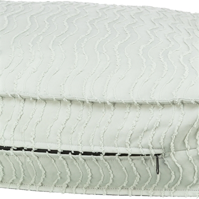 TRIXIE Hondenkussen Marley Wave extra hoog | afneembare hoes & anti-slip - saliegroen - 100x70x16 cm